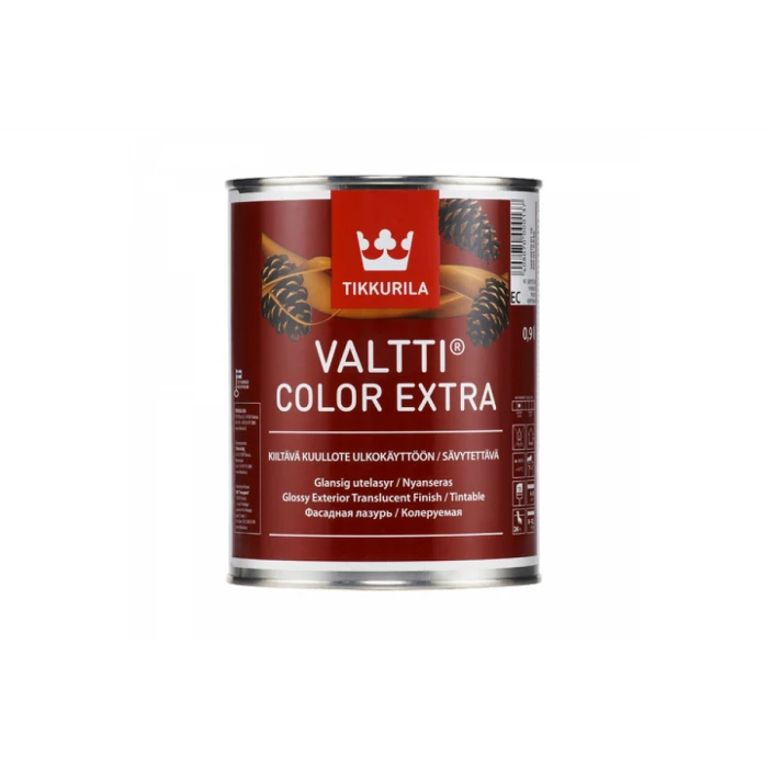 Лазурь TIKKURILA VALTTI COLOR EXTRA фасадная на маслянной основе, глянцевая 0,9л 56000700110