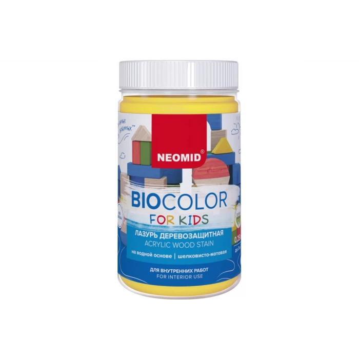 Лазурь желтая Neomid Bio Color For Kids 0,25 л Н-BCFK-0,25/желт