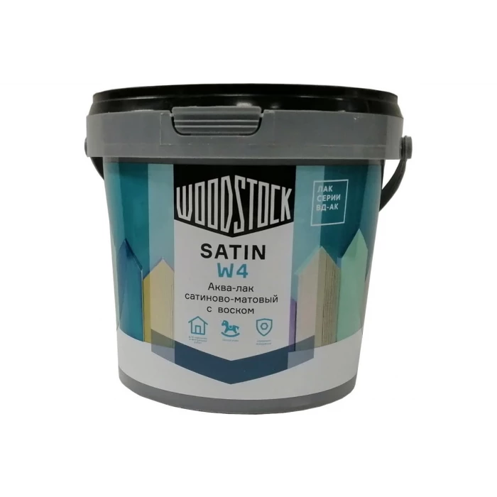 Аква-лак Woodstock W-4 SATIN ВД-АК, бесцветный 0,8 кг ТД000004295