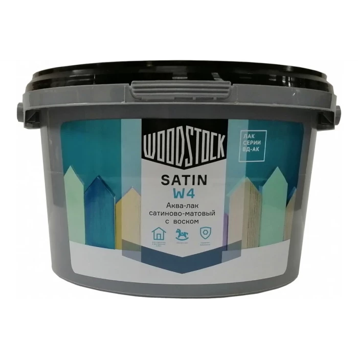 Аква-лак Woodstock W-4 SATIN ВД-АК, бесцветный 2 кг ТД000004296