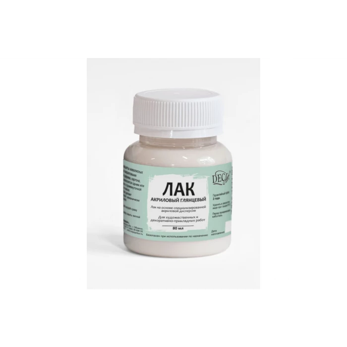 Акриловый глянцевый лак DecArt 80 гр. 80AG-75-3701