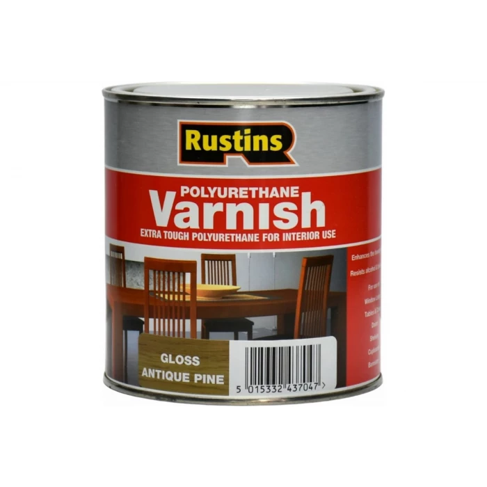 Полиуретановый лак Rustins Poly Varnish Gloss Antique Pine античная сосна, глянец, 1 л 3187