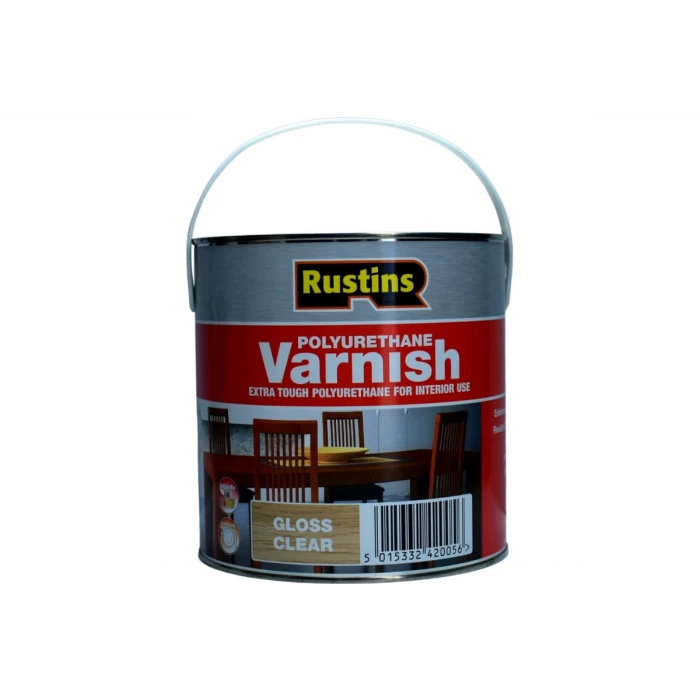 Полиуретановый лак Rustins Poly Varnish Gloss Clear глянец, 2.5 л 1729