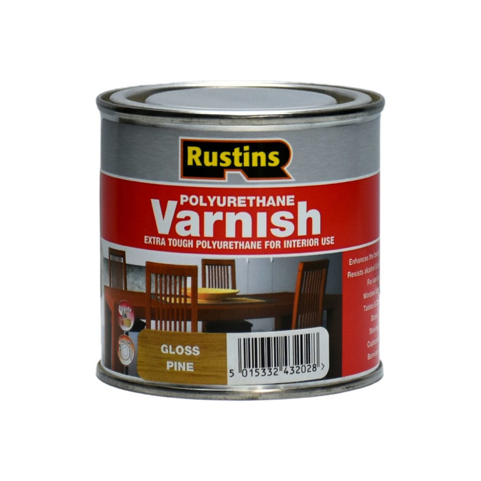 Полиуретановый лак Rustins Poly Varnish Gloss Pine сосна, глянец, 250 мл 3197