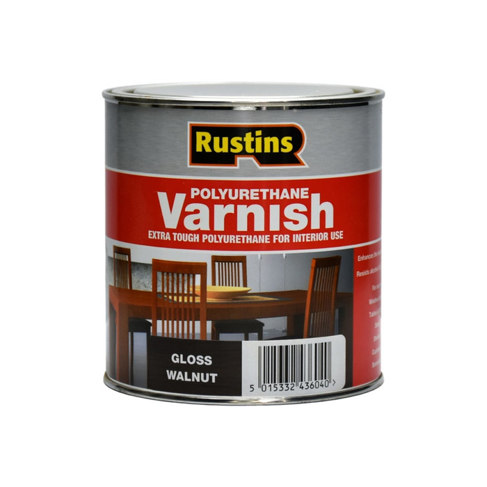 Полиуретановый лак Rustins Poly Varnish Gloss Walnut орех, глянец, 1 л 3205