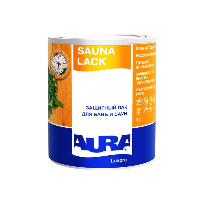 Лак Aura Sauna Lack 1 л L0011