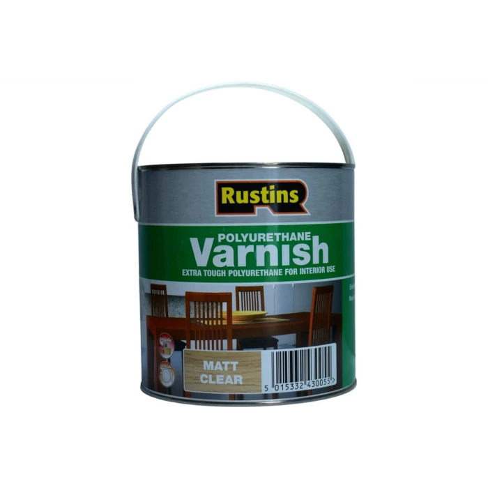 Полиуретановый лак Rustins Poly Varnish Matt Clear матовый, 2.5 л 1732