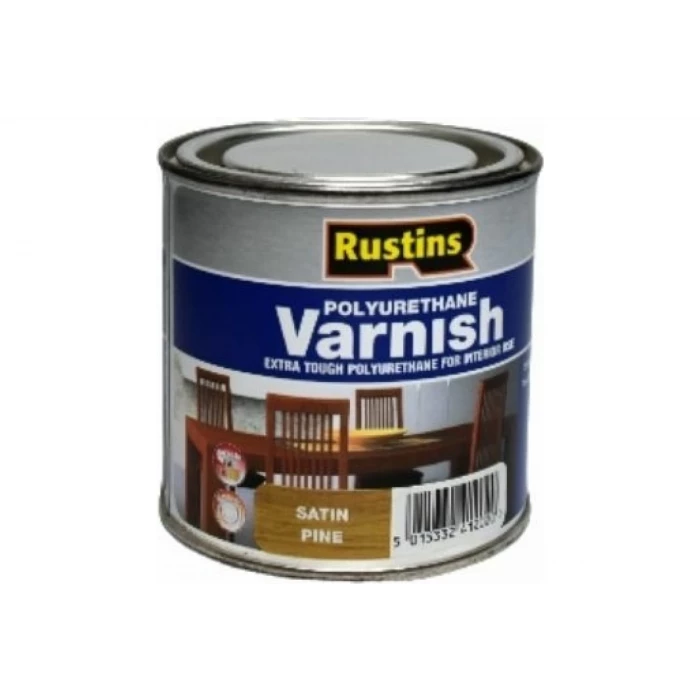 Полиуретановый лак Rustins Poly Varnish Satin Pine сосна, полуматовый, 250 мл 3219