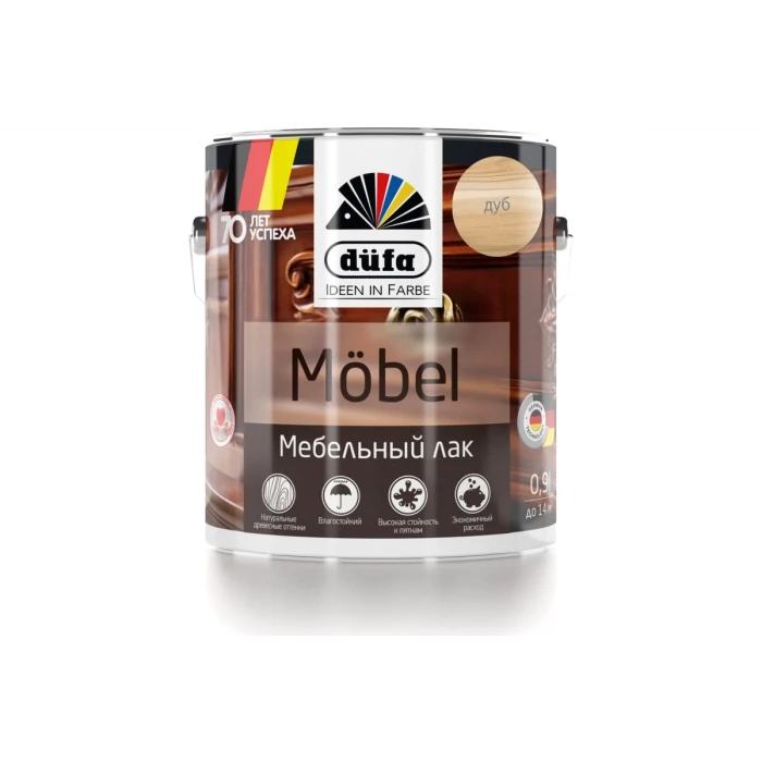 Лак Dufa MOBEL мебельный дуб 900 мл МП00-005498
