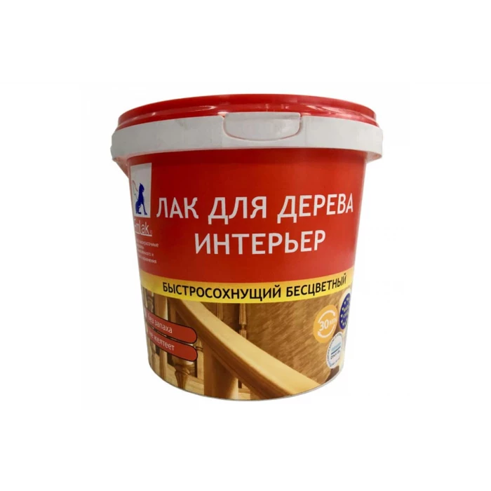 Лак ЭМЛАК Интерьер б/цв. полугл. 1,1кг 4607014470117