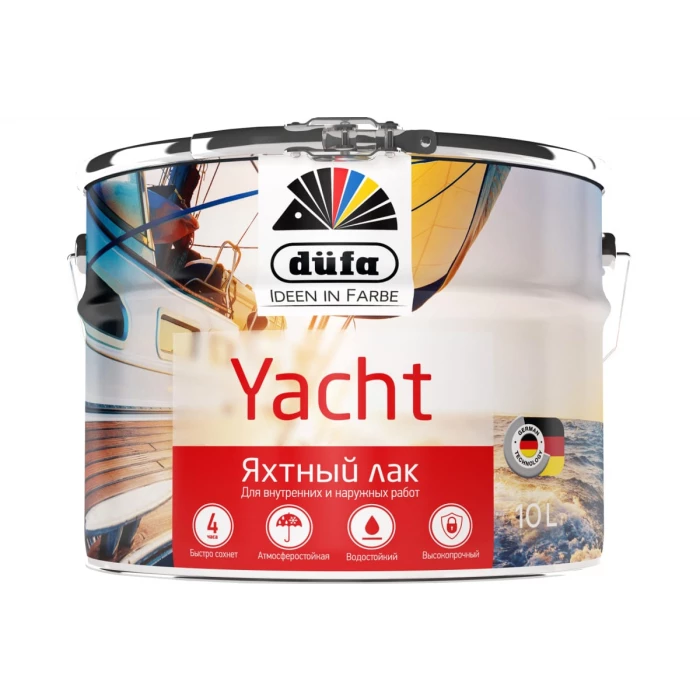 Лак яхтный полуматовый Dufa YACHT 10 л Н0000002563
