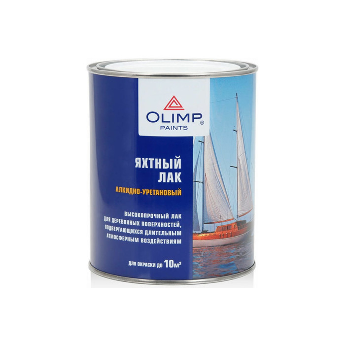 Лак яхтный полуматовый OLIMP 0,9 л 20425
