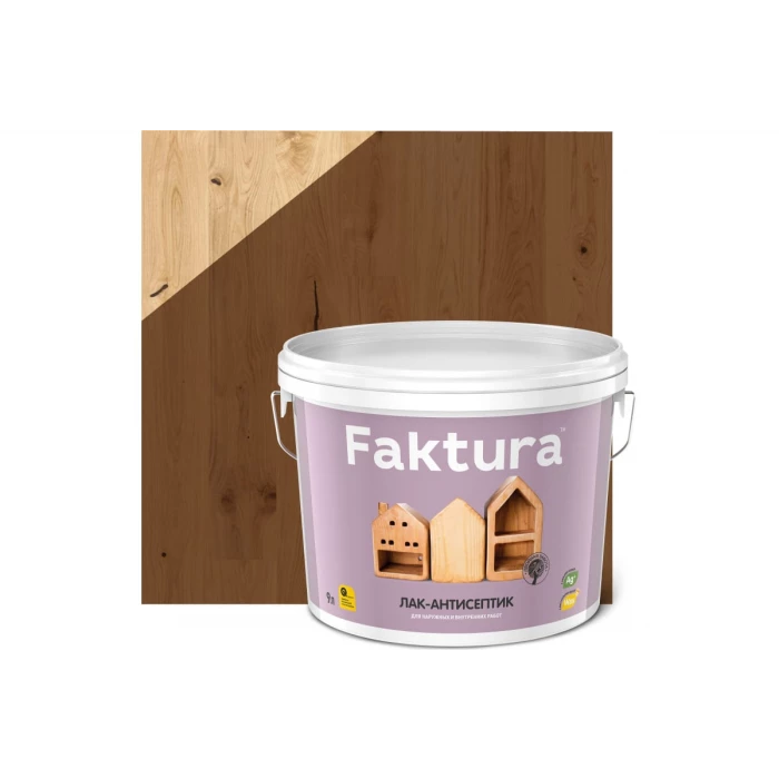 Лак-антисептик FAKTURA тик, ведро 9 л О02537