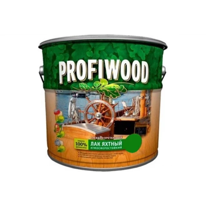 Алкидно-уретановый яхтный лак PROFIWOOD (атмосферостойкий; матовый; 5 л; 4.6 кг) 75163