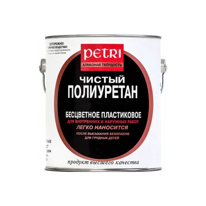 Лак PETRI ДАЙМОНД ХАРД 100% полиуретановый, глянцевый 3,8л 921