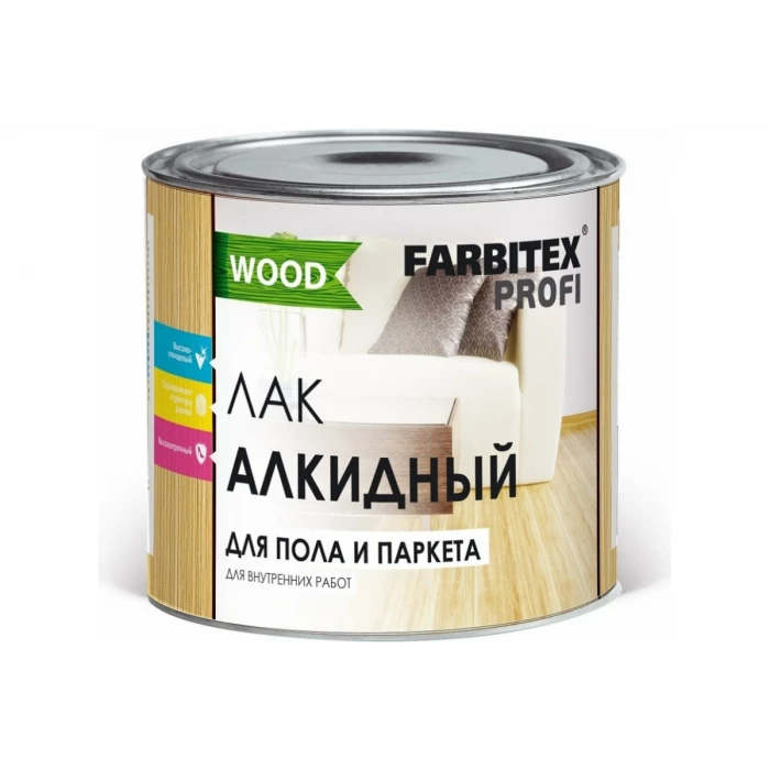 Алкидный лак для пола и паркета FARBITEX 1.9 л 4300005038