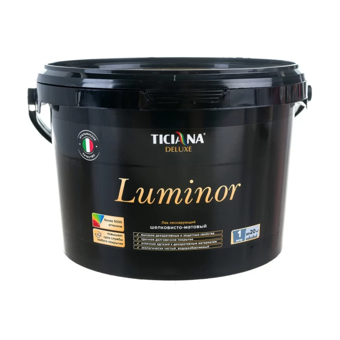 Лак Ticiana DeLuxe Luminor шелковисто-матовый, 2.2 л 4300005138