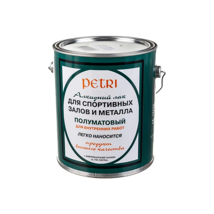 Алкидный лак для спортзалов Petri Spar Gym полуматовый PC23011