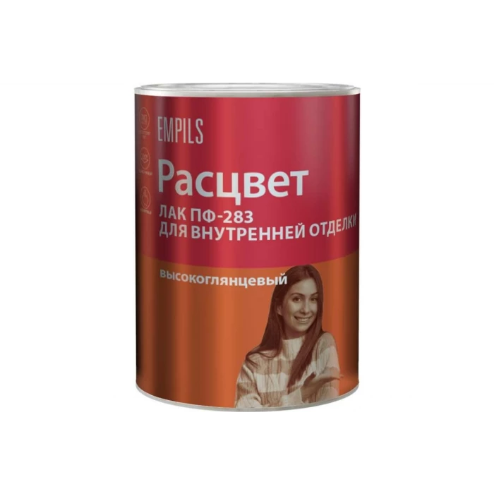 Алкидный лак Расцвет для внутренней отделки, 0.8 кг 6417