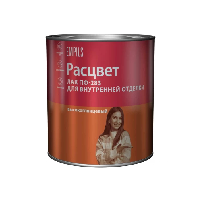 Алкидный лак Расцвет для внутренней отделки, 2.4 кг 6420