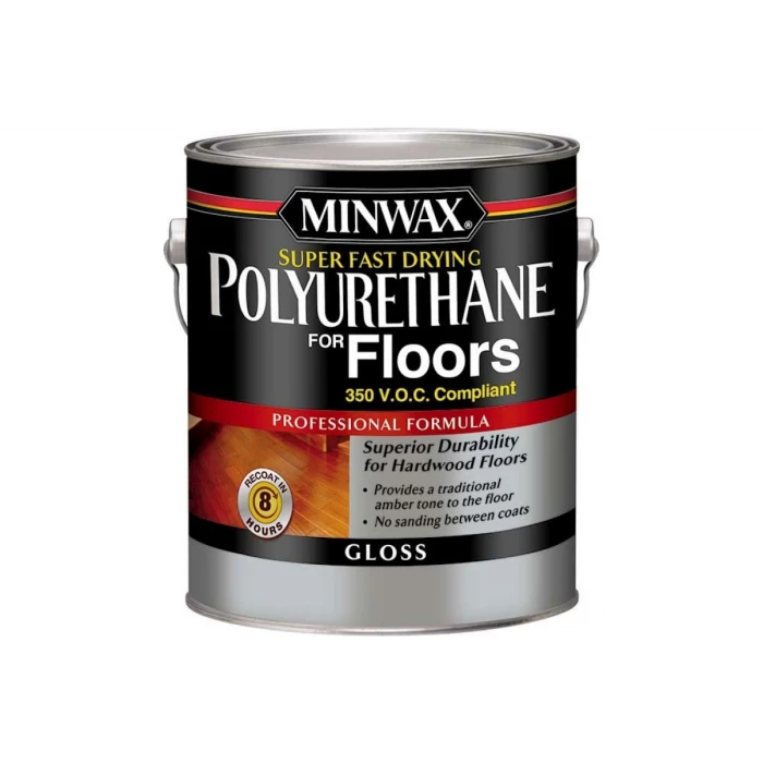 Сверхбыстросохнущий полиуретан Minwax Super Fast-Drying для полов глянцевый, 3.785 л 13023