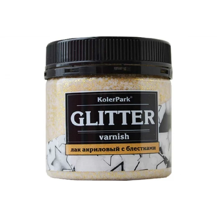 Лак акриловый глиттерный золото Palizh Koler Park 150 мл КР.190-0,15 11607092