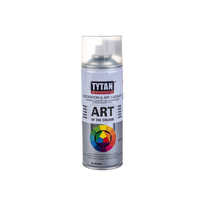 Аэрозольный лак TYTAN PROFESSIONAL ART OF THE COLOUR бесцветный матовый 400 мл 62376 фото 6