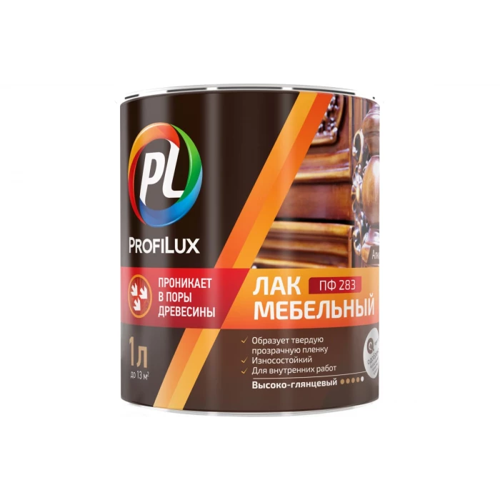Мебельный лак Profilux ПФ-283, 1 л МП000006084