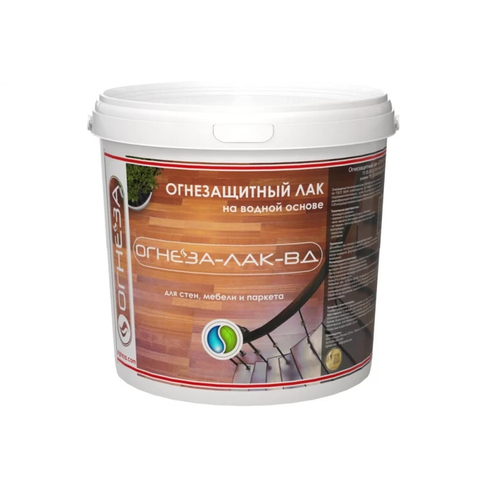 Огнезащитный лак на водной основе для изделий из древесины ОГНЕЗА 3 л (3 кг) 108856