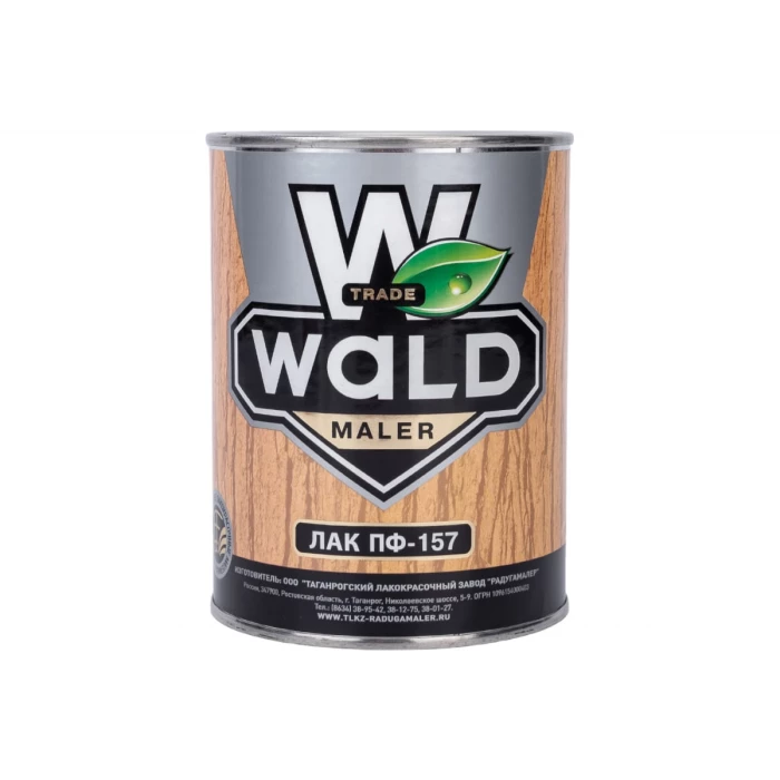 Лак бесцветный высокоглянцевый Радугамалер ПФ-157 0,9 л 4650001274991
