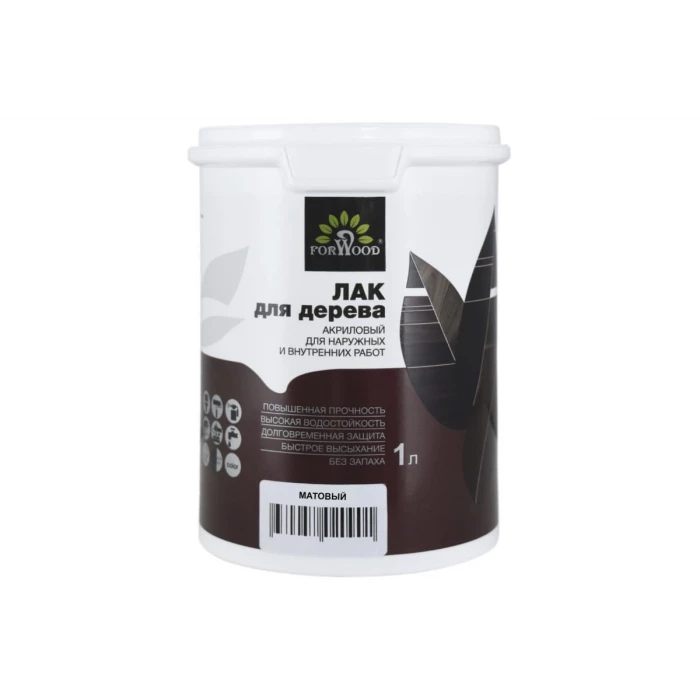 Лак ВД-АК 129 Forwood матовый 1 л 145124