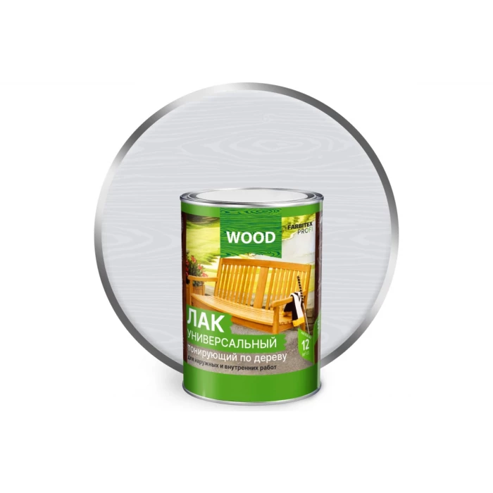 Универсальный лак FARBITEX (тонирующий; по дереву; белый; 0.9 л) 4300009383