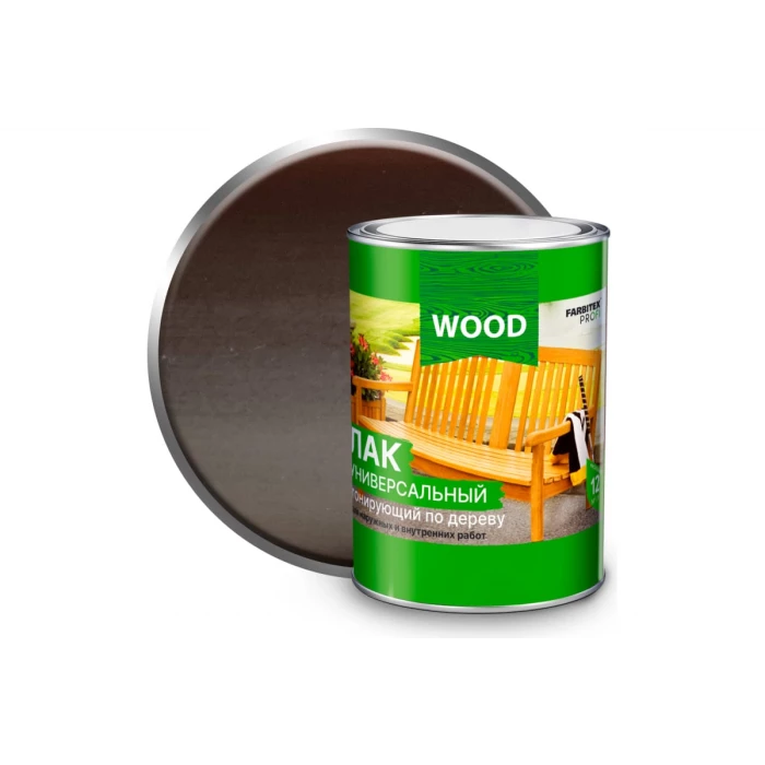 Универсальный лак FARBITEX (тонирующий; по дереву; палисандр; 0.9 л) 4300009382