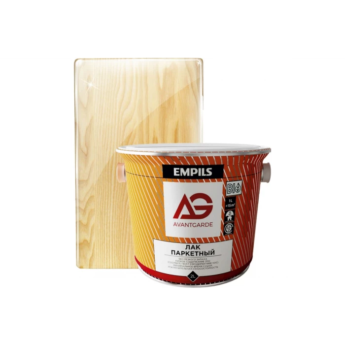 Паркетный лак Avantgarde высокой твердости, глянцевый, бесцветный, 2 л, 2.1 кг 77437