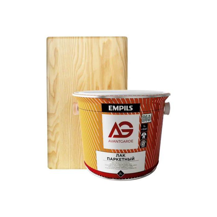 Паркетный лак Avantgarde высокой твердости, полуматовый, бесцветный, 2 л, 2.1 кг 75863
