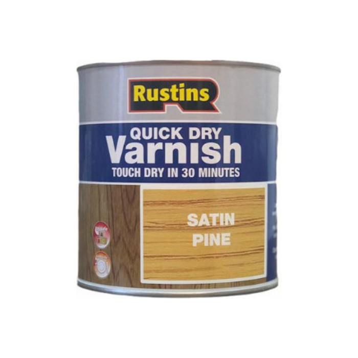 Быстросохнущий лак Rustins QD Varnish Satin Pine сосна, 1 л 1751