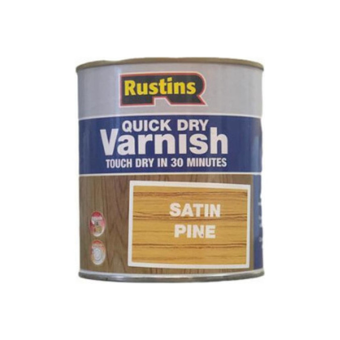 Быстросохнущий лак Rustins QD Varnish Satin Pine сосна, 250 мл 1749