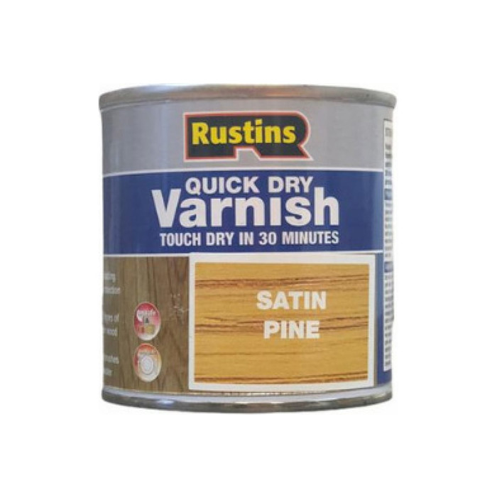 Быстросохнущий лак Rustins QD Varnish Satin Pine сосна, 500 мл 1750