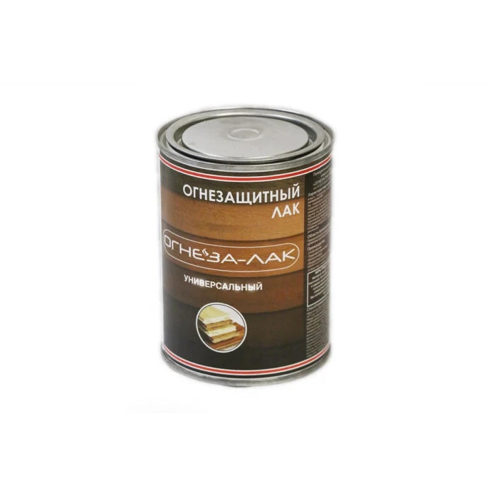 Универсальный огнезащитный лак ОГНЕЗА-ЛАК матовый, бесцветный, ведро 1 л 0.8 кг 105065
