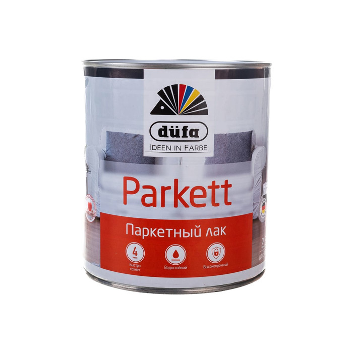 Паркетный лак Dufa Retail PARKETT матовый 2,5 л Н0000002513 фото 2