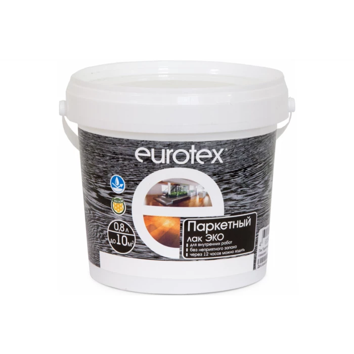 Паркетный лак Eurotex Эко матовый 0.8 л 6 207367