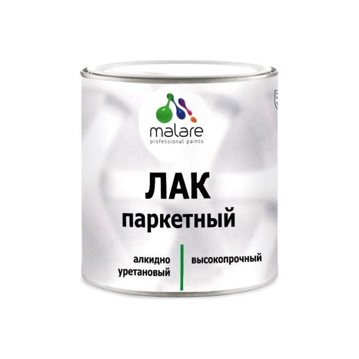 Паркетный лак MALARE алкидно-уретановый высокопрочный матовый 2 кг 2036767864102