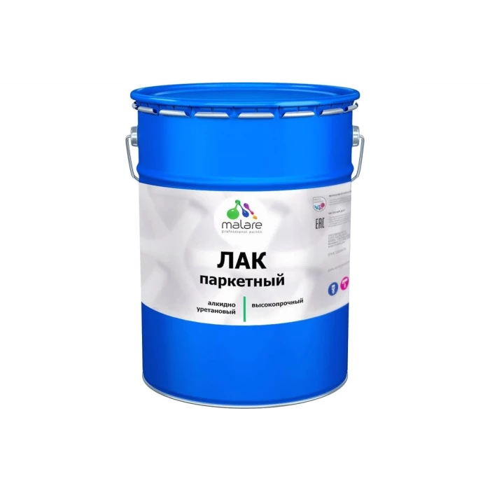 Паркетный лак MALARE алкидно-уретановый высокопрочный матовый 20 кг 2036767864003