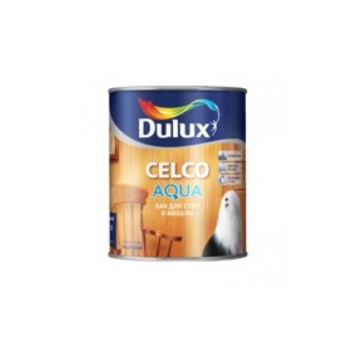 Водорастворимый лак DULUX CELCO AQUA 70 для внутренних работ, глянцевый 1л 5134981