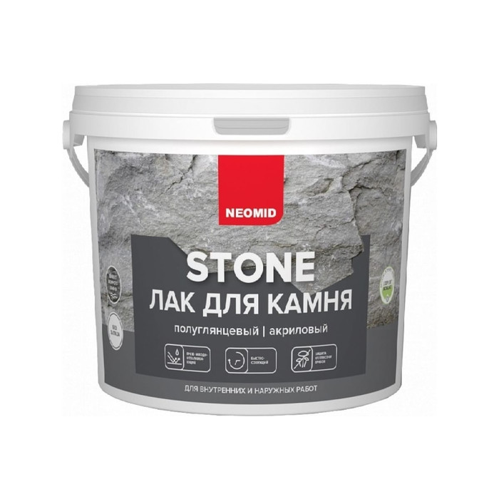 Водорастворимый лак по камню Neomid stone 1 л Н -STONE-1 фото 2
