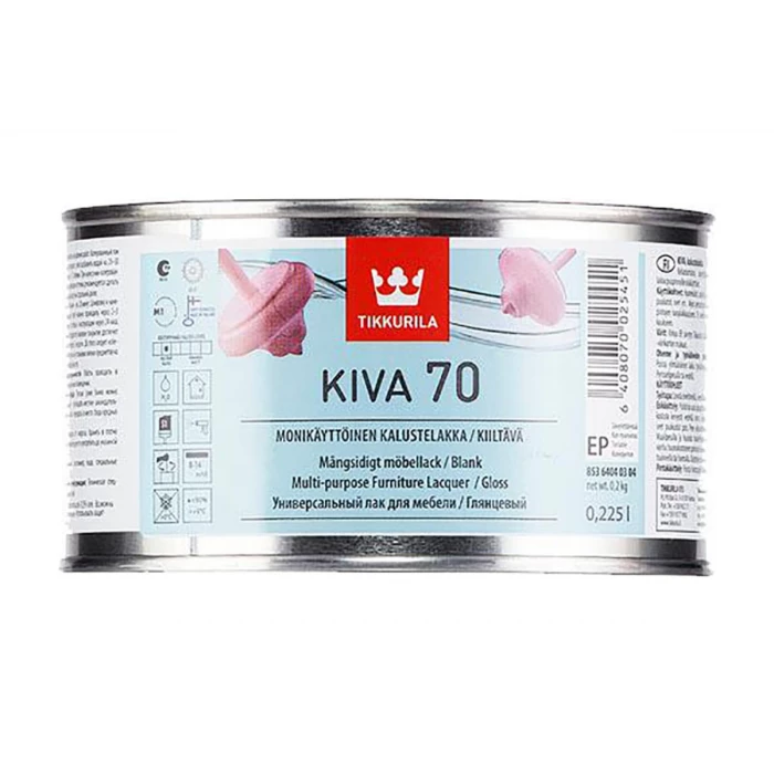 Лак для мебели TIKKURILA Кива 70 глянцевый, 0,225 л 27376