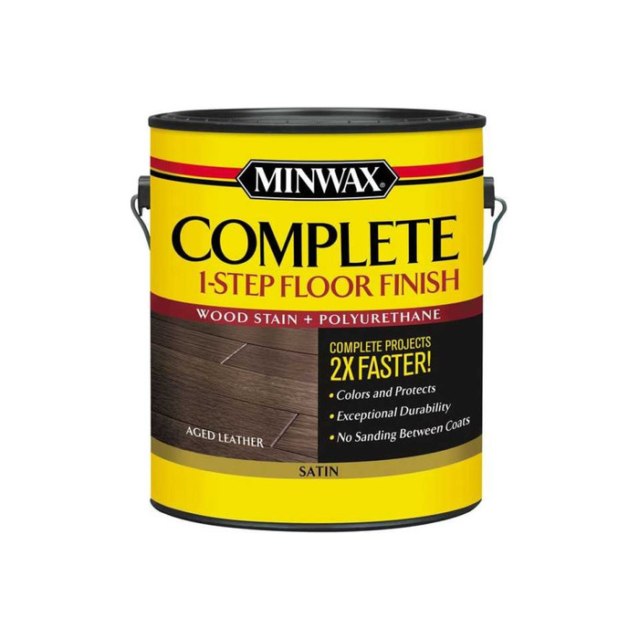 Финишное покрытие MINWAX COMPLETE 1-STEP Состаренная кожа, полуматовый, 3.785 л 67205