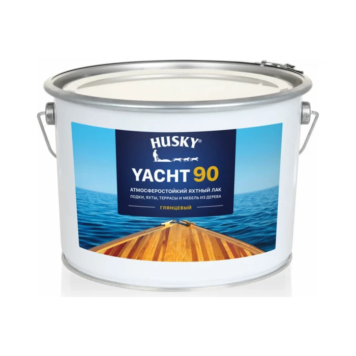 Яхтный атмосферостойкий лак HUSKY глянцевый, 9 л 30140