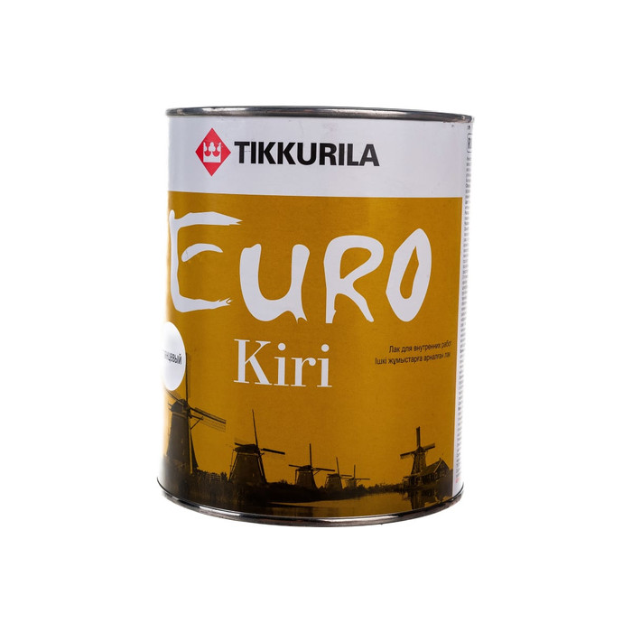 Паркетный лак TIKKURILA Euro Kiri глянц. 0,9 л 40468 фото 2