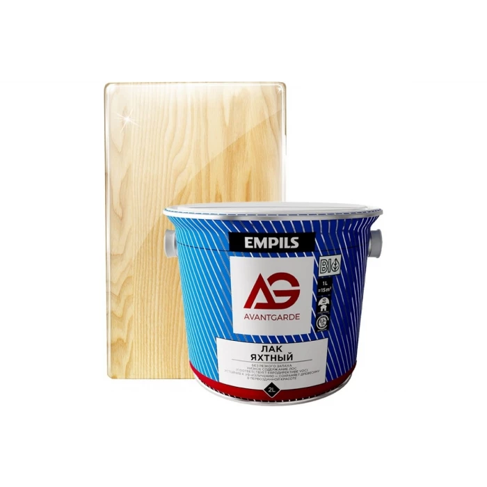Яхтный лак Avantgarde высокой твердости, глянцевый, бесцветный, 2 л, 2.1 кг 77440